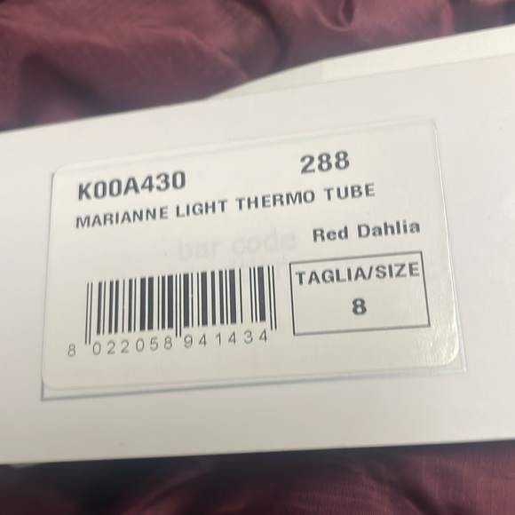 NWT K-Way by kappa Italy MARIANNE LIGHT THERMO TUBE coat long jacket warm - Picture 7 of 7